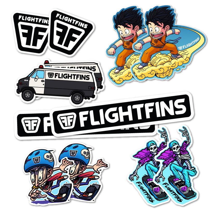 FlightFins Sticker Pack